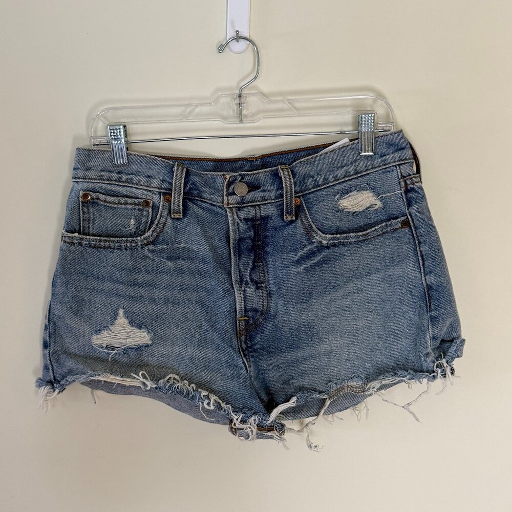 Levi's 501 Womens Distressed Shorts
